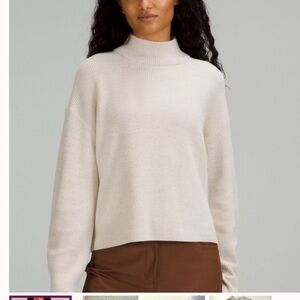 Lululemon Merino Ribbed Turtleneck Sweater size 12
